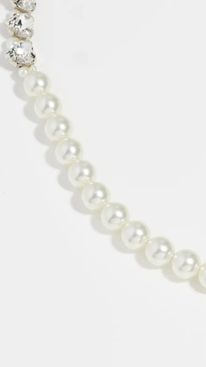 Simone Rocha Quartet Pearl & Crystal Heart Necklace | Thumbnail 4 Simone Rocha Quartet Pearl & Crystal Heart Necklace | Thumbnail 4