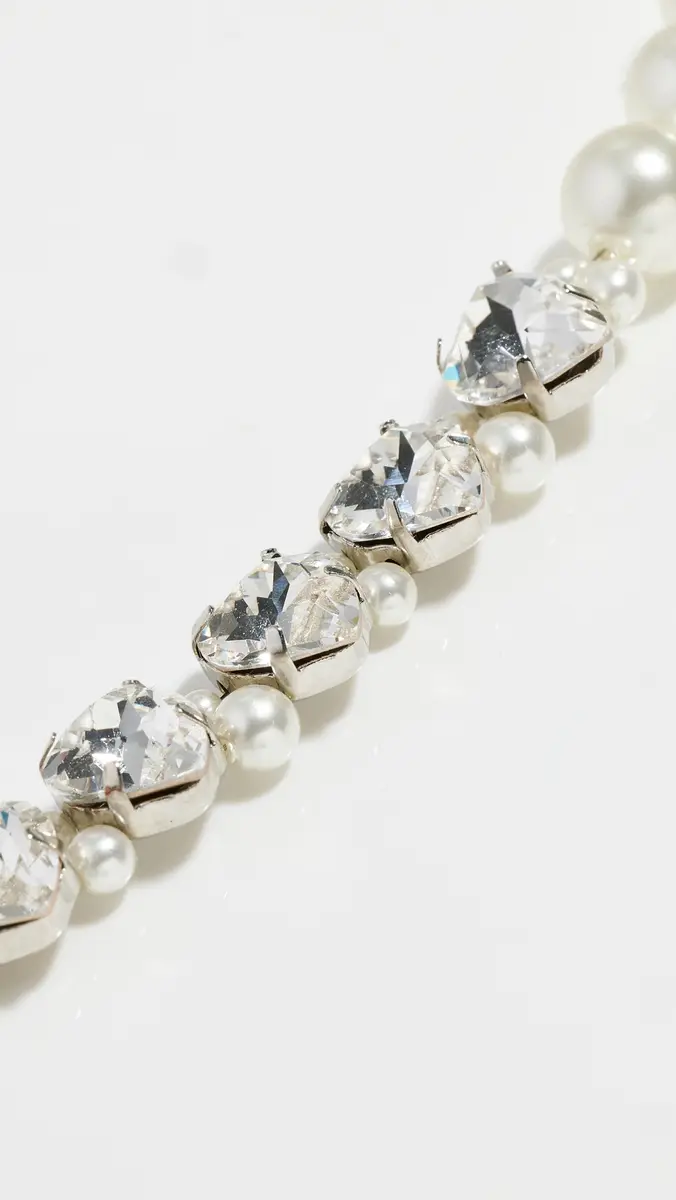 Simone Rocha Quartet Pearl & Crystal Heart Necklace | Thumbnail 5 Simone Rocha Quartet Pearl & Crystal Heart Necklace | Thumbnail 5