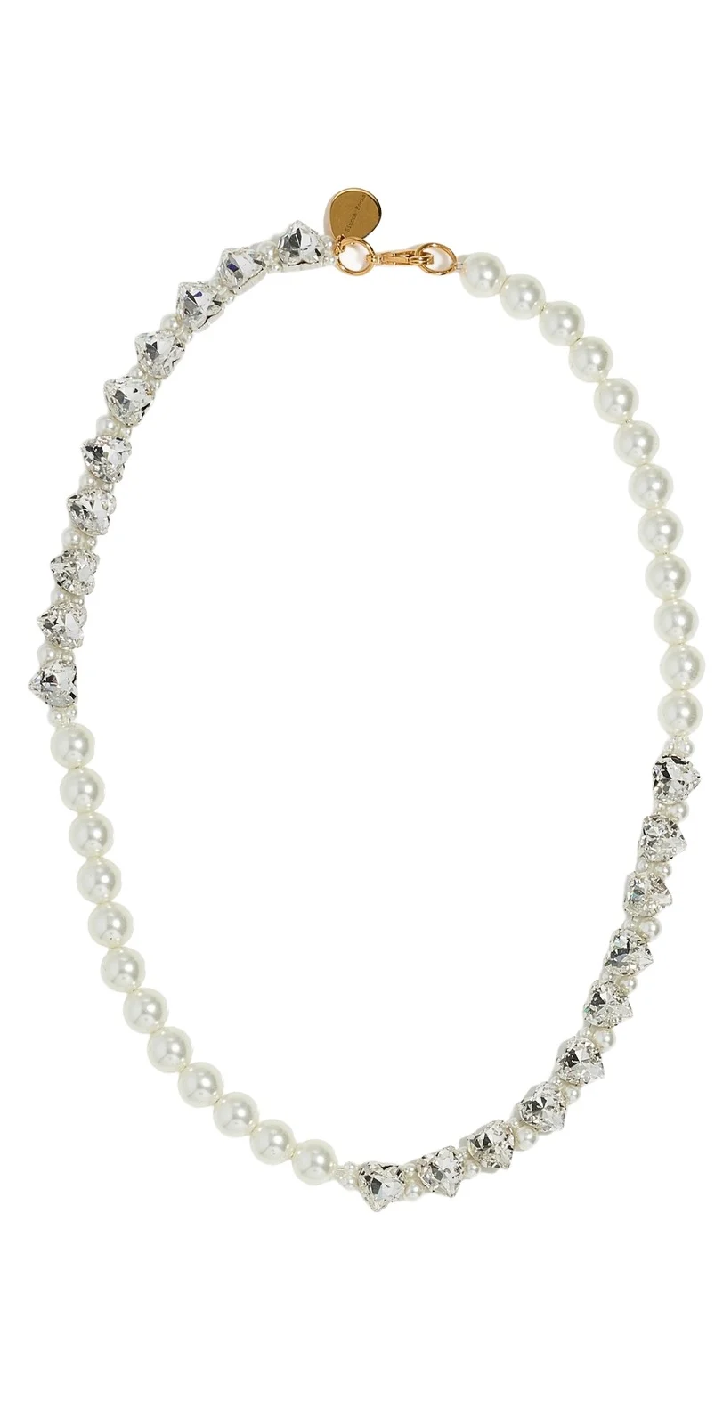 Quartet Pearl & Crystal Heart Necklace