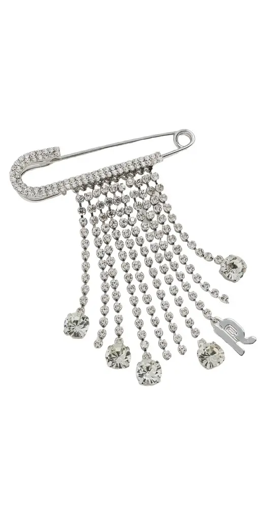 Rabanne Crystal Charm Pin