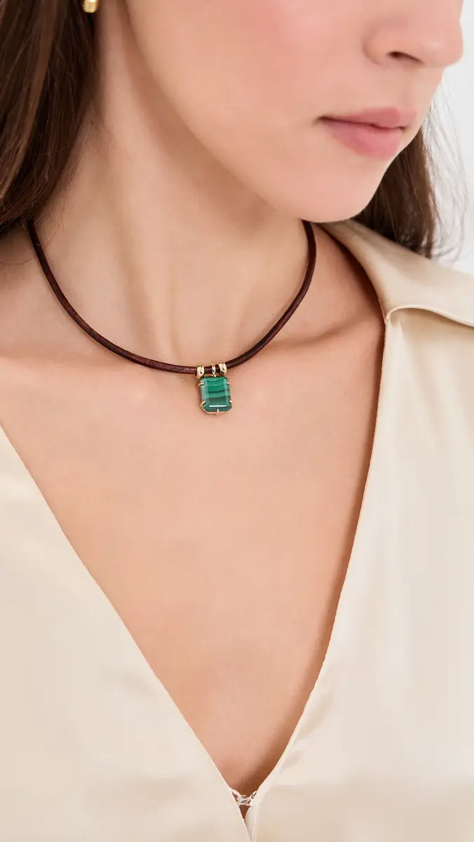 Lacey Ryan Malachite Prong Choker Necklace | Thumbnail 3 Lacey Ryan Malachite Prong Choker Necklace | Thumbnail 3