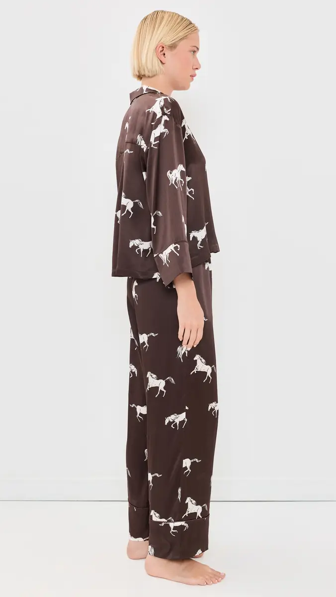 Petite Plume Silk Celine Pajama Set | Thumbnail 4 Petite Plume Silk Celine Pajama Set | Thumbnail 4