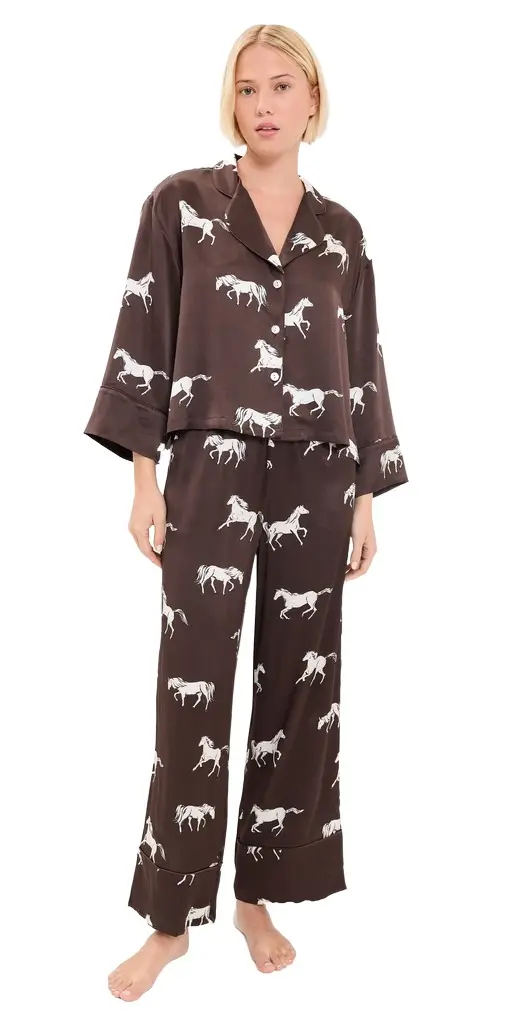 Petite Plume Silk Celine Pajama Set