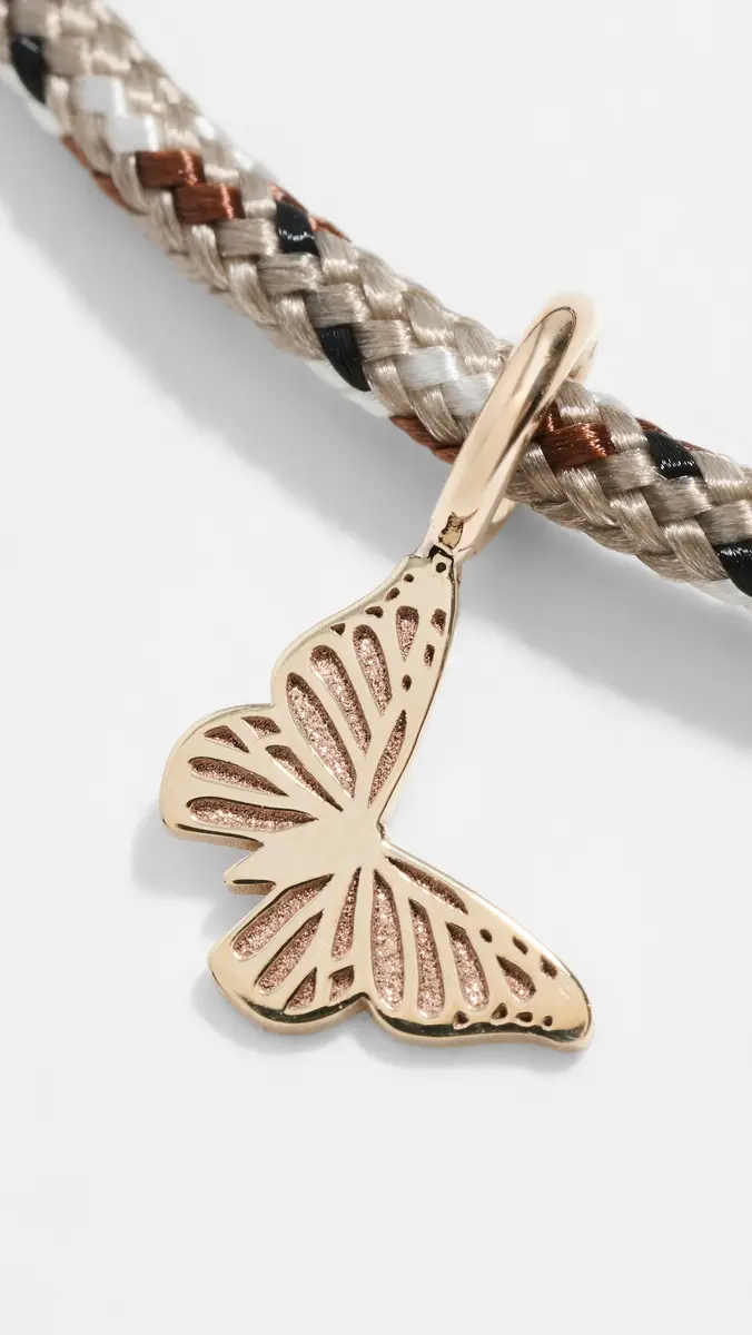 Zoë Chicco 14k Midi Butterfly Paracord Bracelet | Thumbnail 4 Zoë Chicco 14k Midi Butterfly Paracord Bracelet | Thumbnail 4