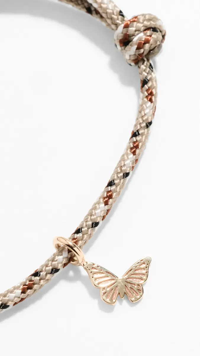 Zoë Chicco 14k Midi Butterfly Paracord Bracelet | Thumbnail 5 Zoë Chicco 14k Midi Butterfly Paracord Bracelet | Thumbnail 5