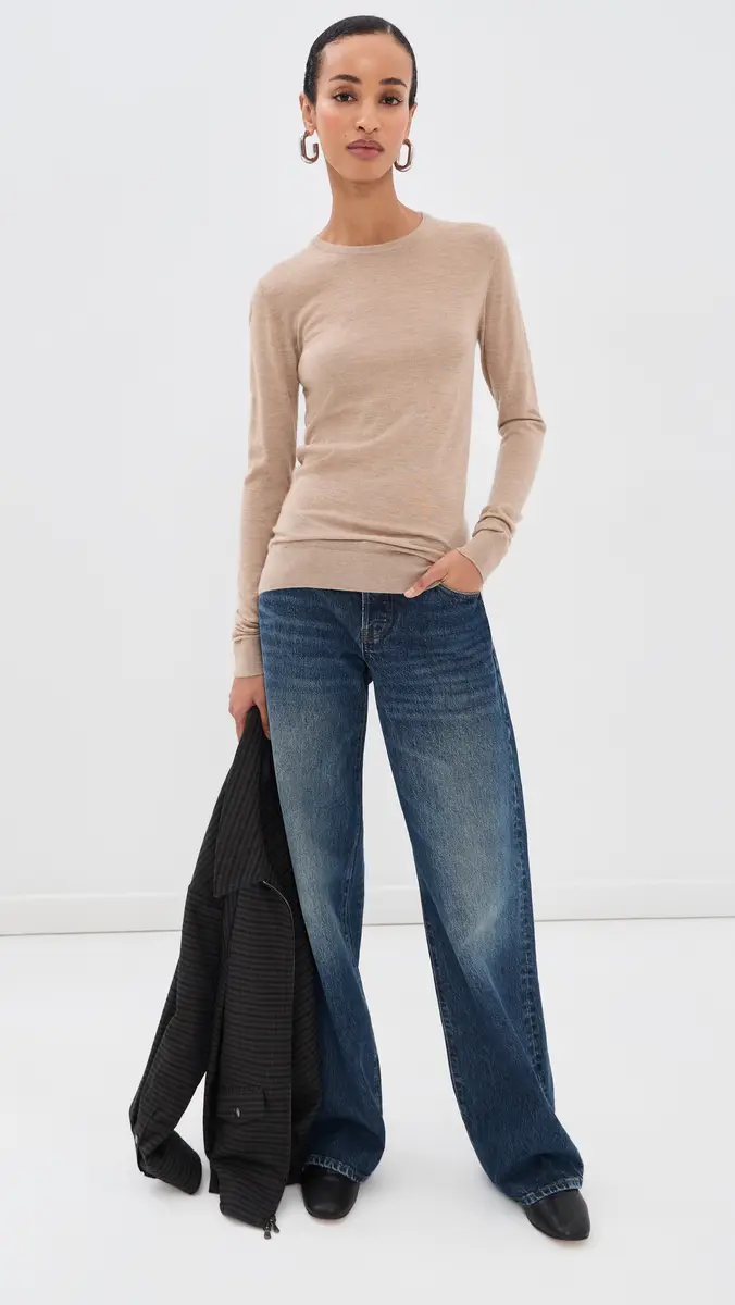 Tibi Tissue Cashmere Crew Neck Pullover | Thumbnail 5 Tibi Tissue Cashmere Crew Neck Pullover | Thumbnail 5