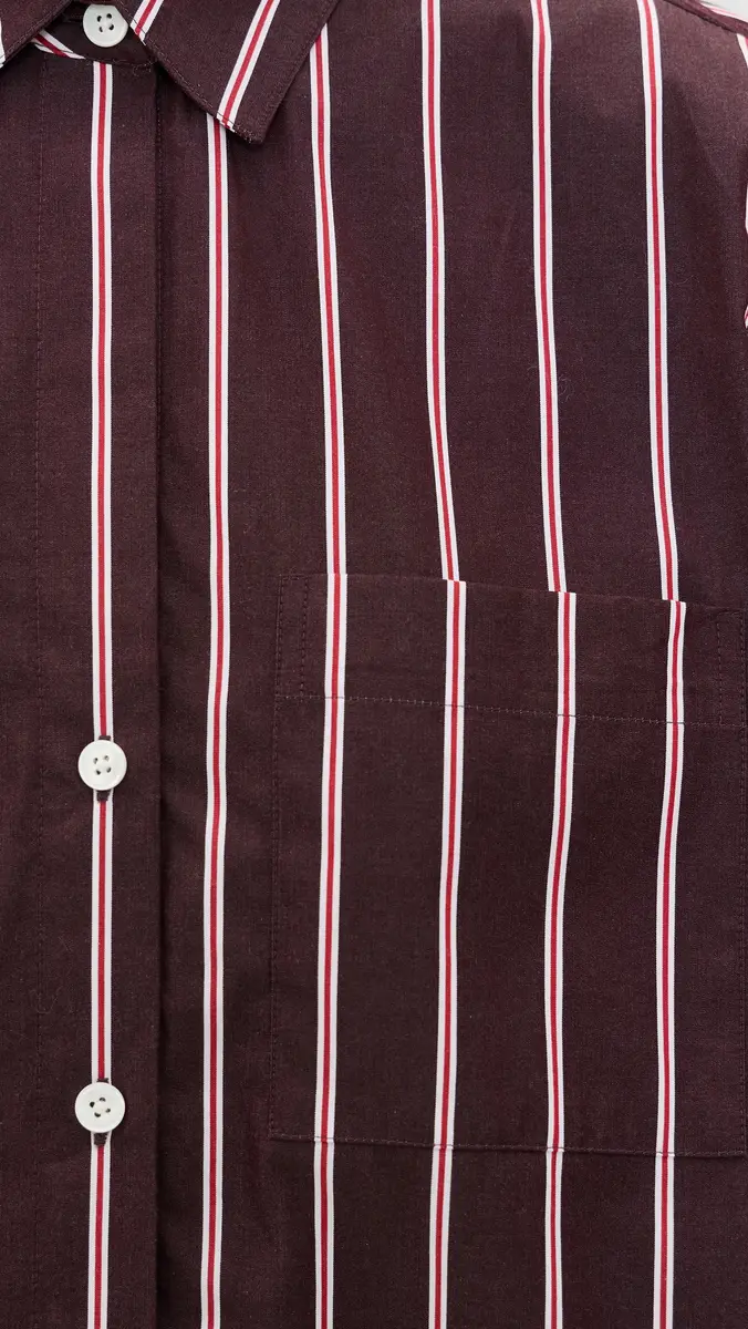 Madewell The Signature Y-Neck Stripe Shirt | Thumbnail 6