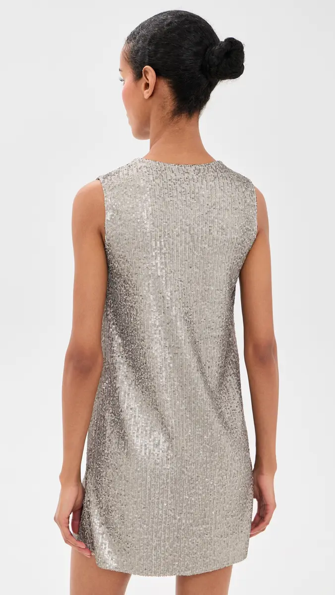 Norma Kamali Sleeveless Sequin Mini Dress | Thumbnail 3 Norma Kamali Sleeveless Sequin Mini Dress | Thumbnail 3