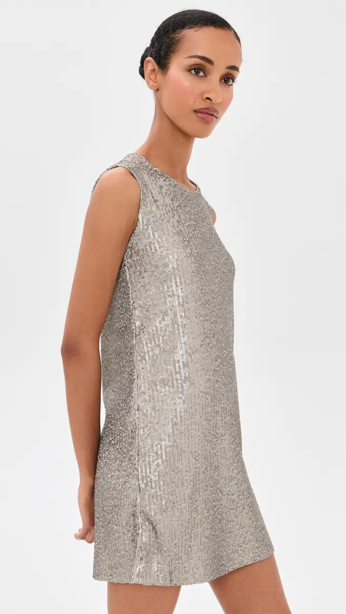 Norma Kamali Sleeveless Sequin Mini Dress | Thumbnail 4 Norma Kamali Sleeveless Sequin Mini Dress | Thumbnail 4