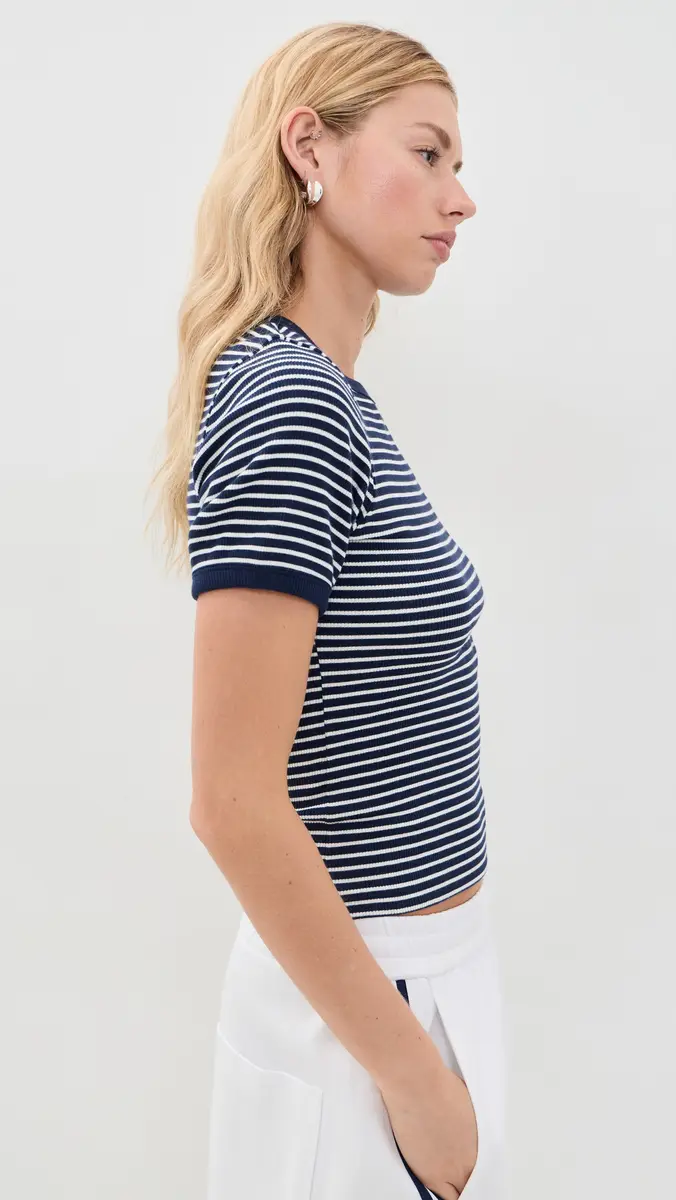 rag & bone The Essential Rib Stripe Crew Tee | Thumbnail 4 rag & bone The Essential Rib Stripe Crew Tee | Thumbnail 4