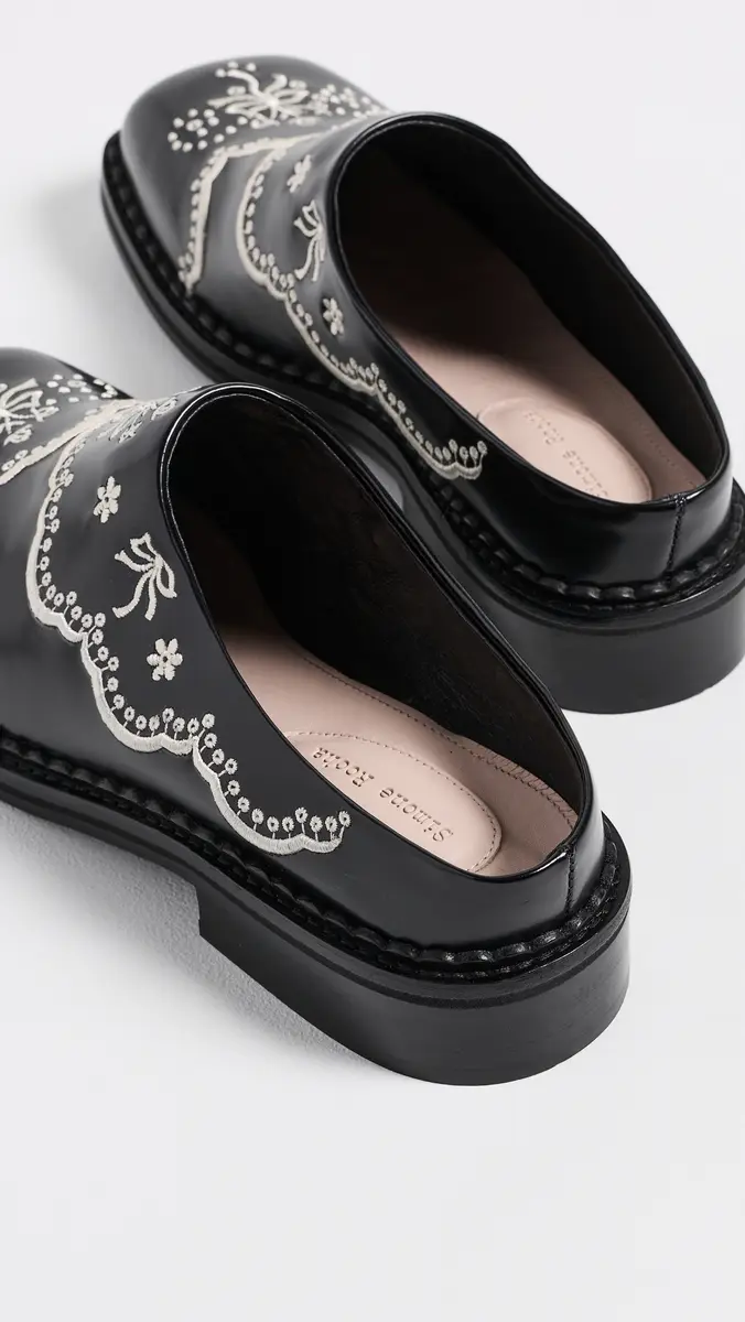 Simone Rocha Floral Lace Mules | Thumbnail 4 Simone Rocha Floral Lace Mules | Thumbnail 4