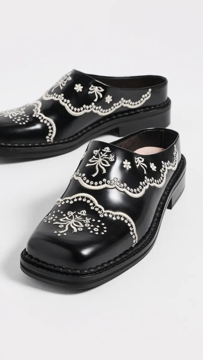 Simone Rocha Floral Lace Mules | Thumbnail 5 Simone Rocha Floral Lace Mules | Thumbnail 5