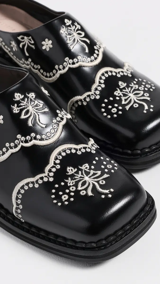 Simone Rocha Floral Lace Mules | Thumbnail 6 Simone Rocha Floral Lace Mules | Thumbnail 6