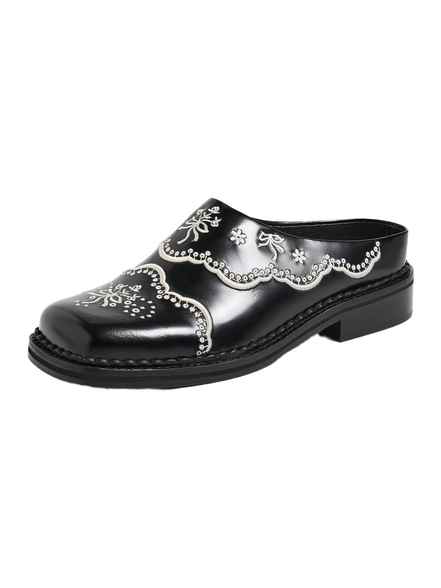Simone Rocha Floral Lace Mules