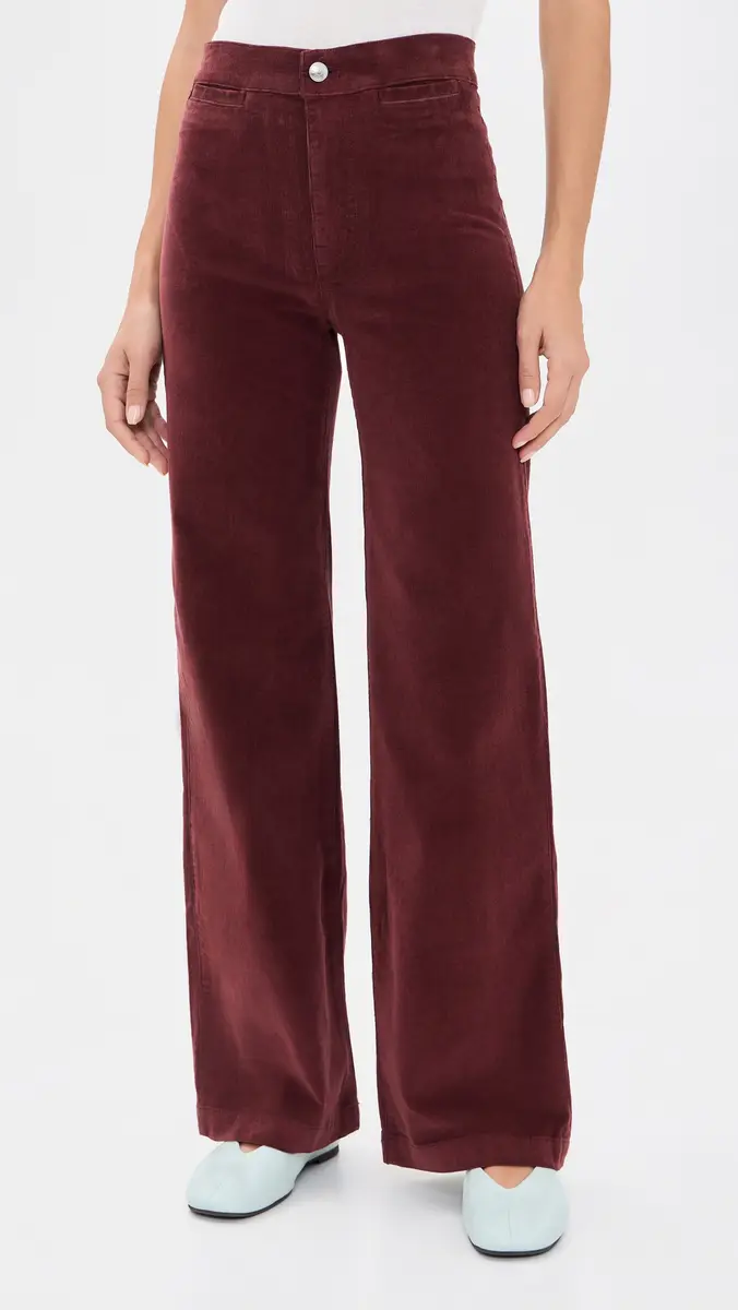 Madewell The Wide Leg Pants In Corduroy Smoked Claret | Thumbnail 2 Madewell The Wide Leg Pants In Corduroy Smoked Claret | Thumbnail 2