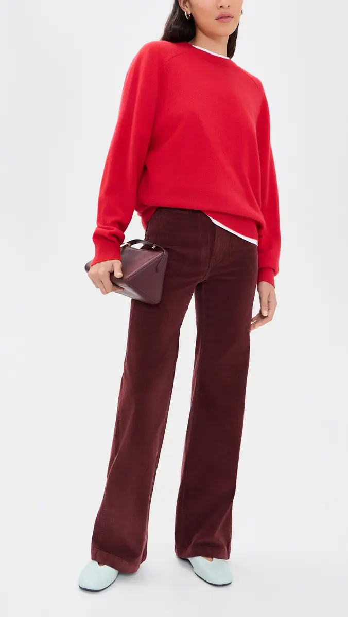 Madewell The Wide Leg Pants In Corduroy Smoked Claret | Thumbnail 5 Madewell The Wide Leg Pants In Corduroy Smoked Claret | Thumbnail 5
