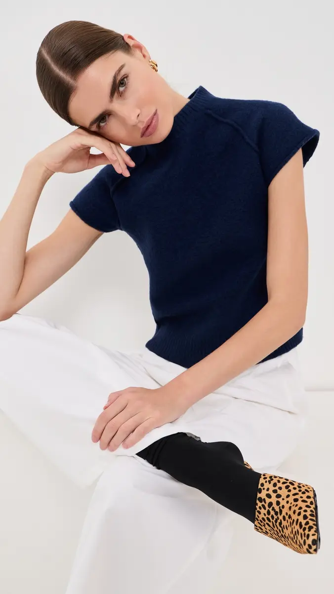 Jil Sander Kimono Sleeve Wool Top | Thumbnail 2