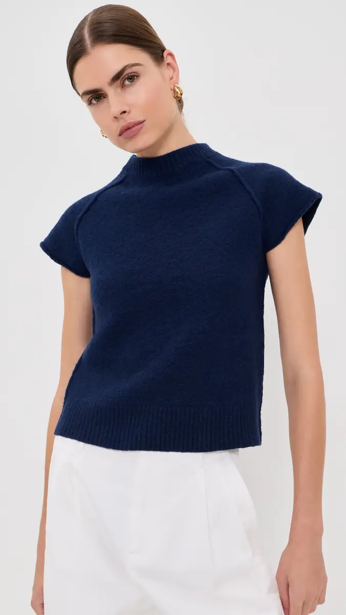 Jil Sander Kimono Sleeve Wool Top | Thumbnail 3