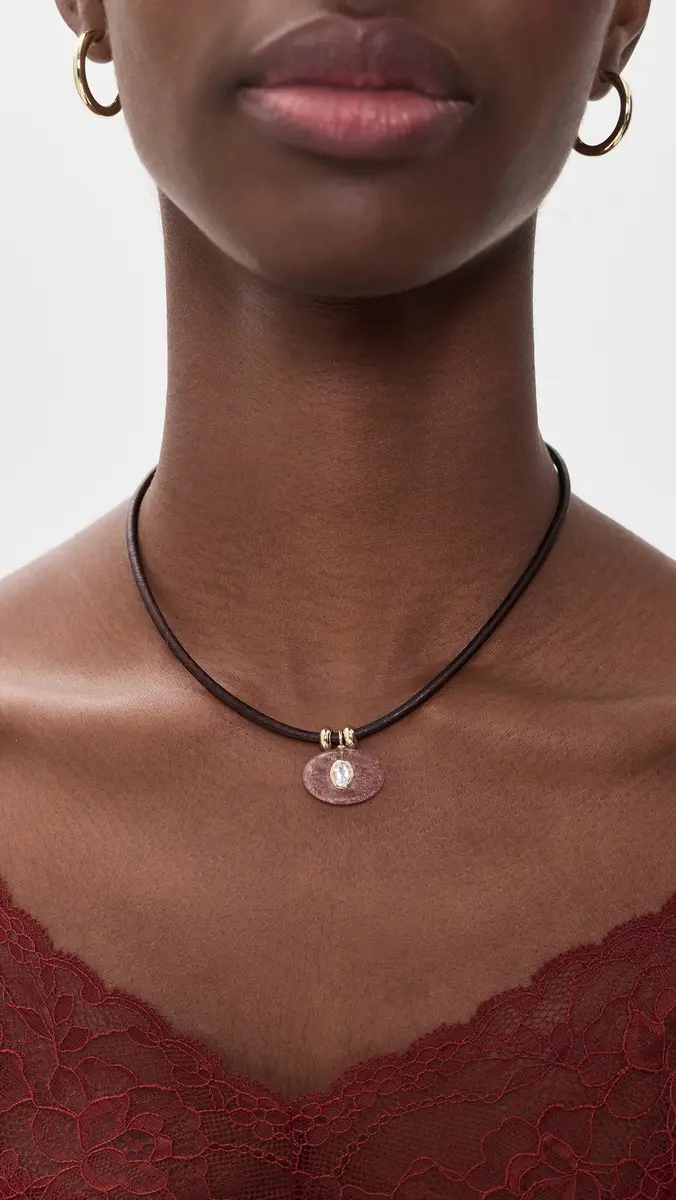 Lacey Ryan Strawberry Moonstone Horizon Necklace | Thumbnail 3 Lacey Ryan Strawberry Moonstone Horizon Necklace | Thumbnail 3