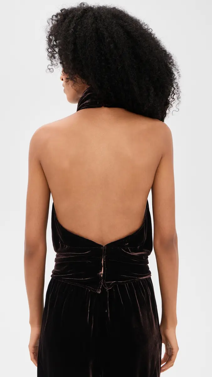 Paris Georgia Back Wrap Velvet Top | Thumbnail 3 Paris Georgia Back Wrap Velvet Top | Thumbnail 3