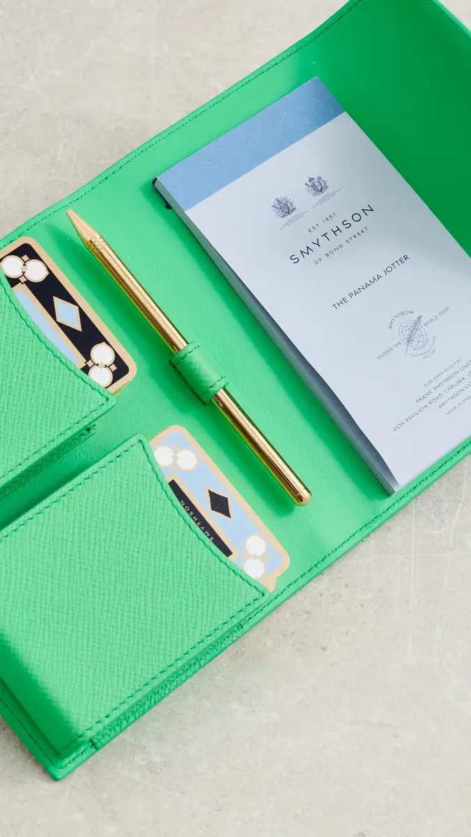 Smythson Double Playing Cards Case Shamrock | Thumbnail 4 Smythson Double Playing Cards Case Shamrock | Thumbnail 4