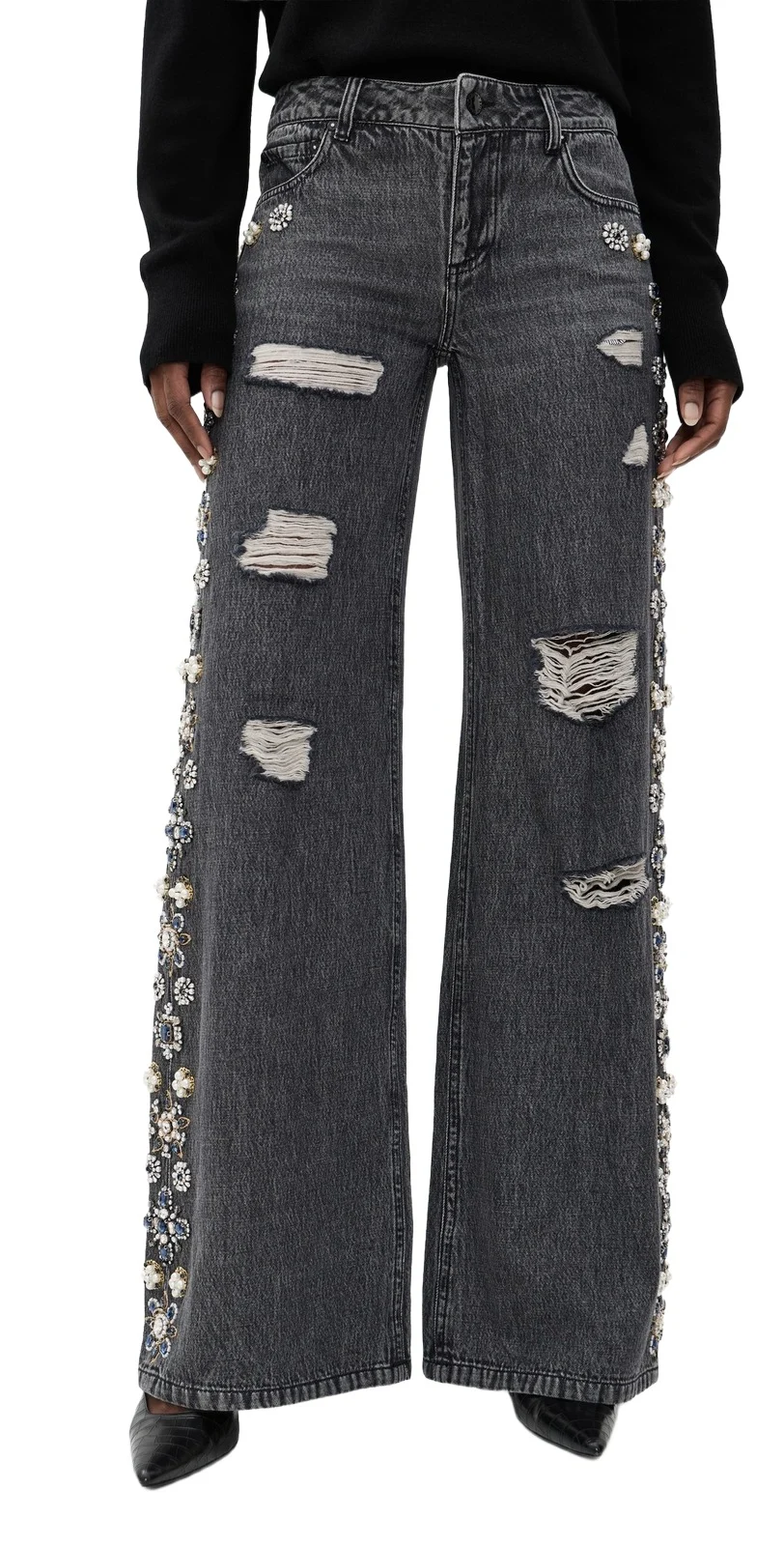 Amazing Embellished Baggy Jeans