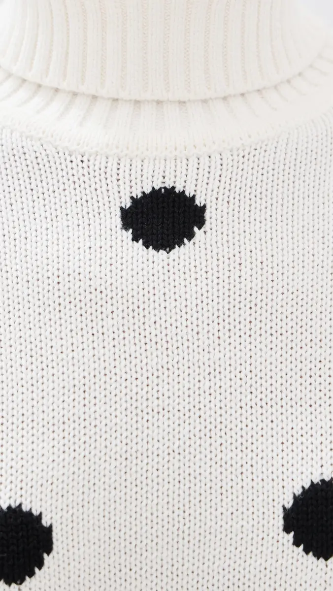 Tanner Fletcher Fannie Puff Sleeve Polka Dot Sweater | Thumbnail 6 Tanner Fletcher Fannie Puff Sleeve Polka Dot Sweater | Thumbnail 6