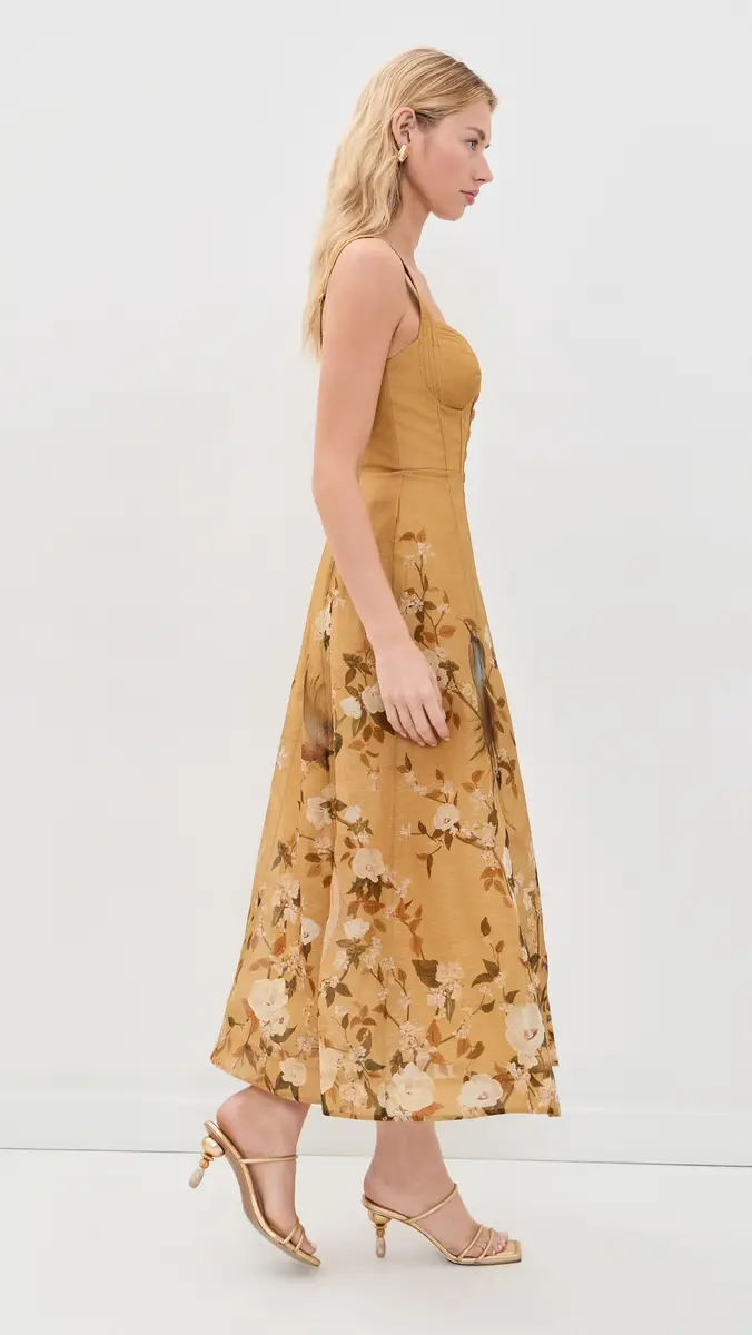 Zimmermann Momentum Corded Midi Dress | Thumbnail 4 Zimmermann Momentum Corded Midi Dress | Thumbnail 4