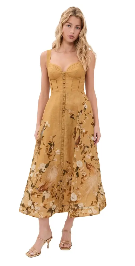 Zimmermann Momentum Corded Midi Dress