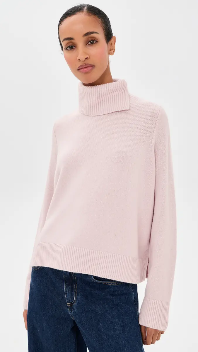 Vince Swing Turtleneck Slit Sweater | Thumbnail 2 Vince Swing Turtleneck Slit Sweater | Thumbnail 2