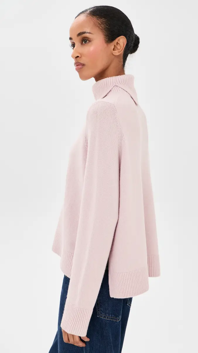 Vince Swing Turtleneck Slit Sweater | Thumbnail 4 Vince Swing Turtleneck Slit Sweater | Thumbnail 4