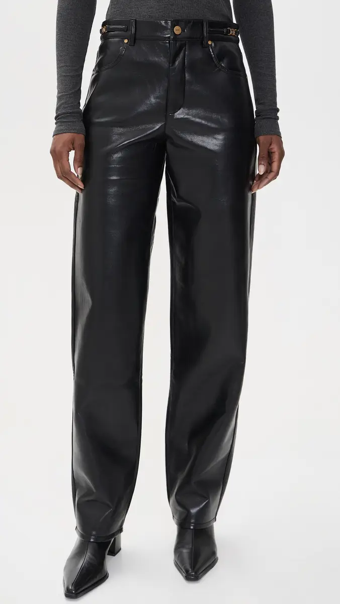 PAIGE Emilie Leather Blend Pants | Thumbnail 2 PAIGE Emilie Leather Blend Pants | Thumbnail 2