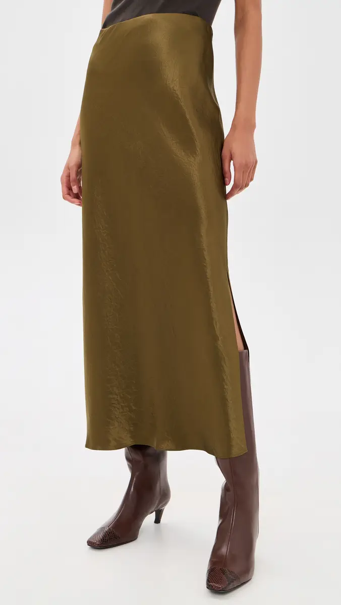 Vince Side Slit Slip Skirt | Thumbnail 2 Vince Side Slit Slip Skirt | Thumbnail 2