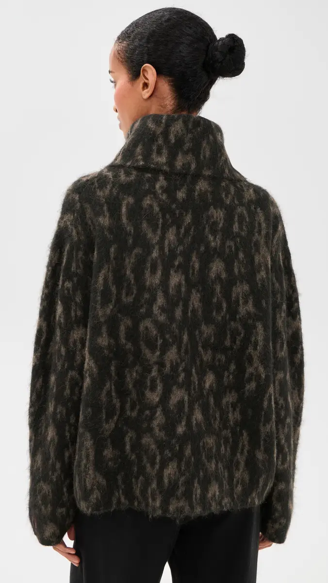 Vince Oversized Turtleneck Jacquard Sweater | Thumbnail 3 Vince Oversized Turtleneck Jacquard Sweater | Thumbnail 3
