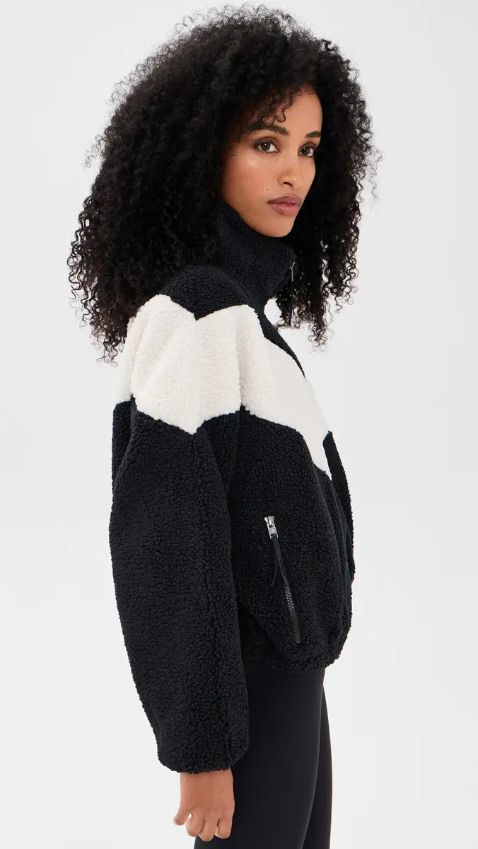 Splits59 Lottie Chevron Sherpa Full Zip Jacket | Thumbnail 4 Splits59 Lottie Chevron Sherpa Full Zip Jacket | Thumbnail 4