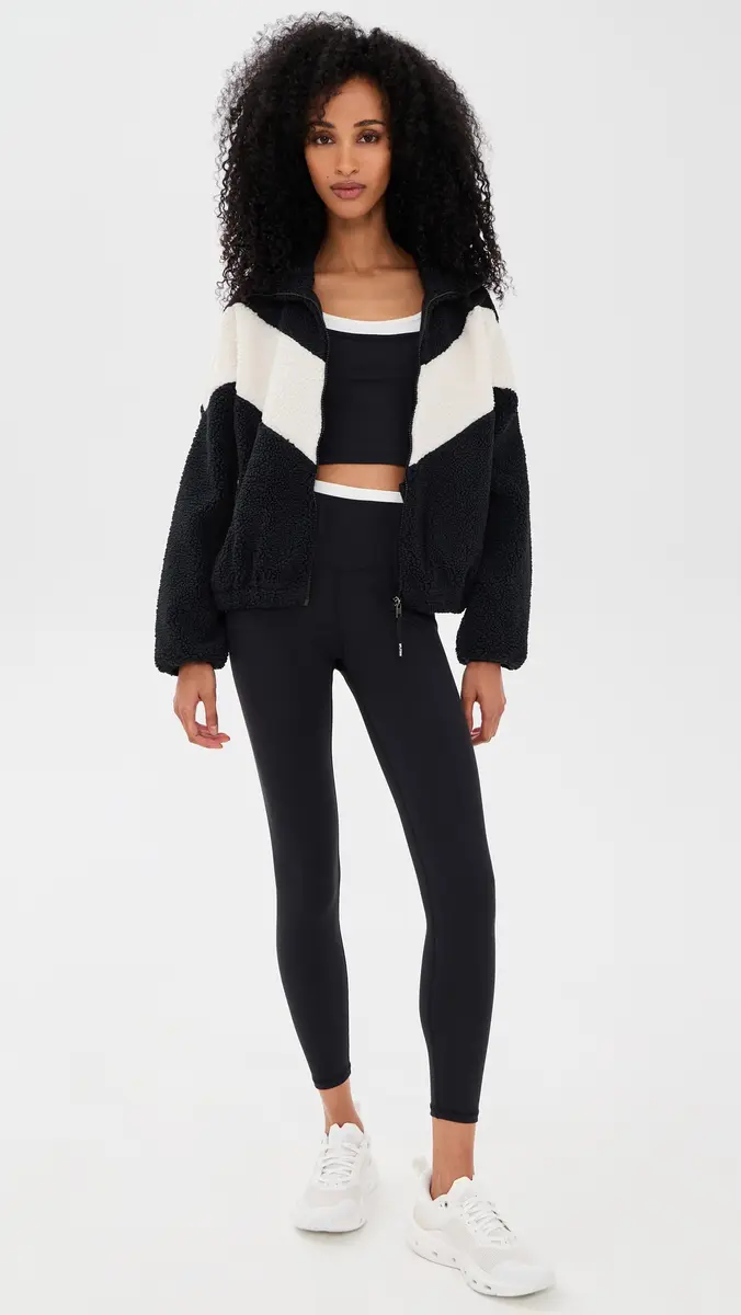 Splits59 Lottie Chevron Sherpa Full Zip Jacket | Thumbnail 5 Splits59 Lottie Chevron Sherpa Full Zip Jacket | Thumbnail 5