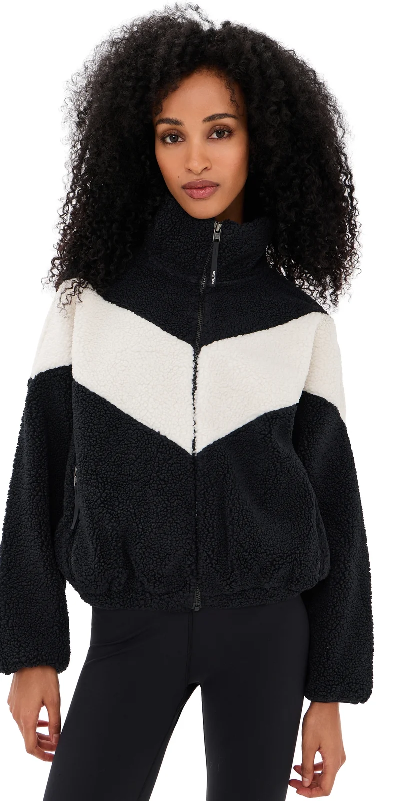 Splits59 Lottie Chevron Sherpa Full Zip Jacket