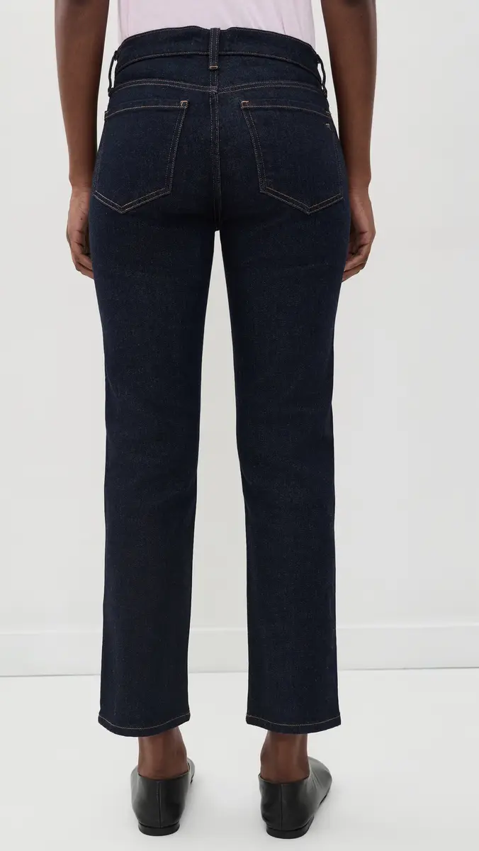 Madewell The Jules Slim Straight Jeans In Rinse Wash Rinse Wash | Thumbnail 3 Madewell The Jules Slim Straight Jeans In Rinse Wash Rinse Wash | Thumbnail 3