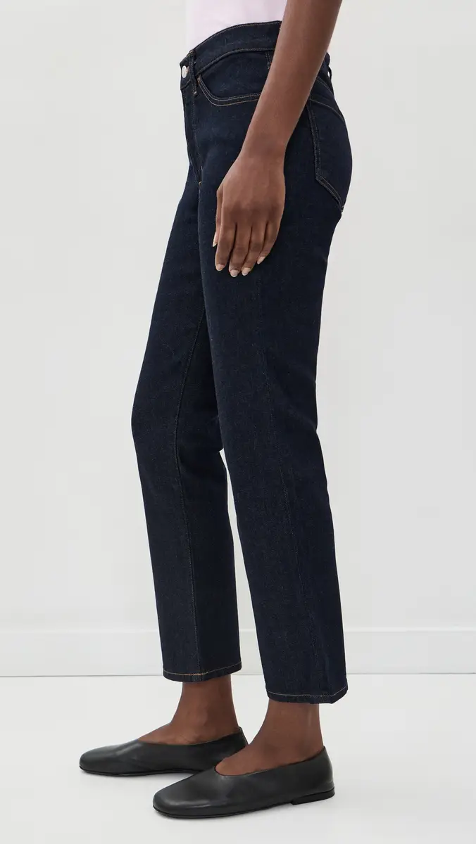 Madewell The Jules Slim Straight Jeans In Rinse Wash Rinse Wash | Thumbnail 4 Madewell The Jules Slim Straight Jeans In Rinse Wash Rinse Wash | Thumbnail 4