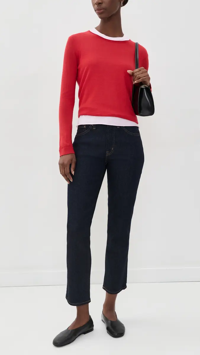 Madewell The Jules Slim Straight Jeans In Rinse Wash Rinse Wash | Thumbnail 5 Madewell The Jules Slim Straight Jeans In Rinse Wash Rinse Wash | Thumbnail 5