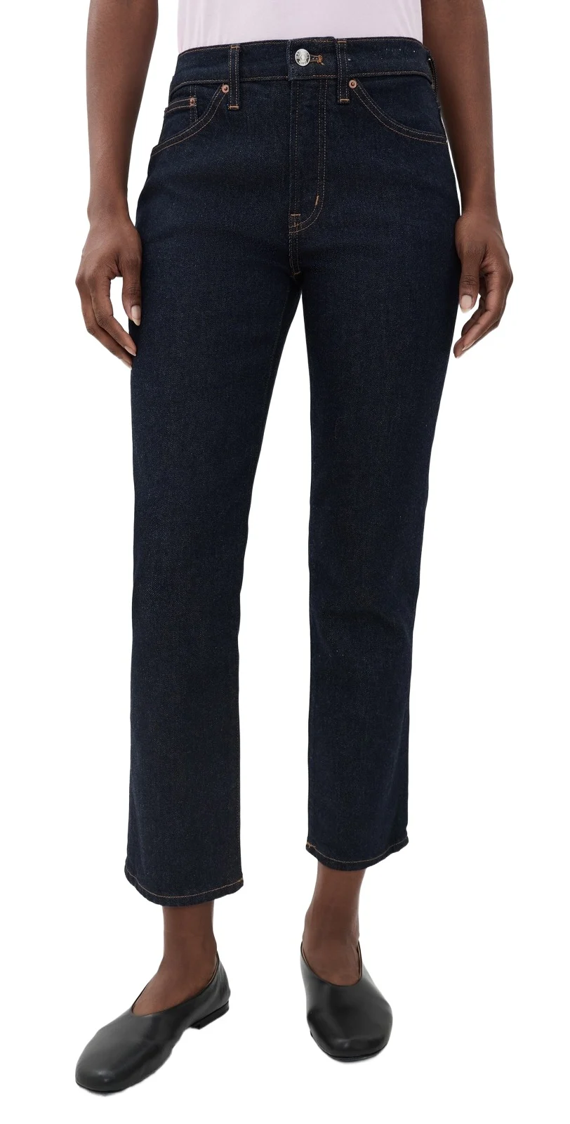 Madewell The Jules Slim Straight Jeans In Rinse Wash