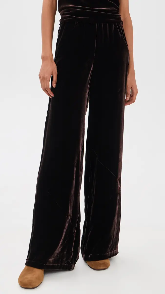 Paris Georgia Velvet Bias Lounge Pants | Thumbnail 2 Paris Georgia Velvet Bias Lounge Pants | Thumbnail 2