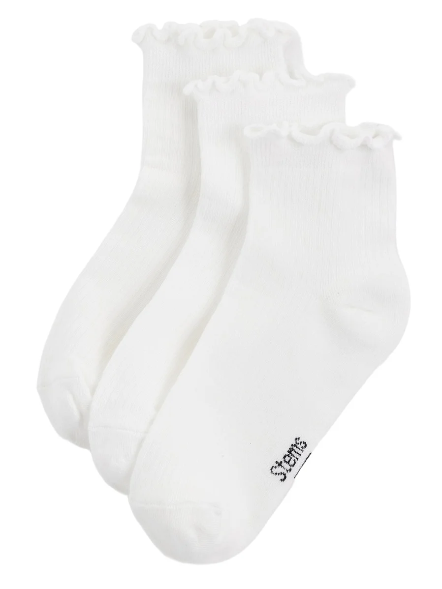 Everyday Classic Ruffle Socks 3 Pack