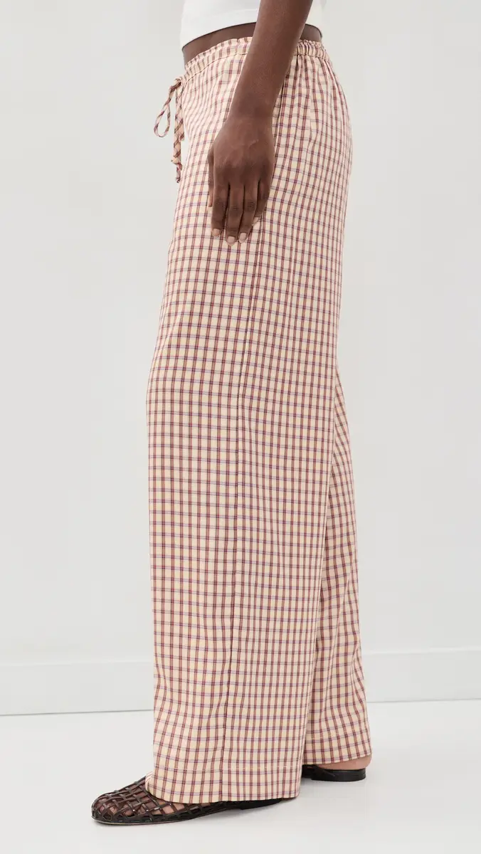 DONNI. DONNI. The Tencel Plaid Tie Pants | Thumbnail 4 DONNI. DONNI. The Tencel Plaid Tie Pants | Thumbnail 4