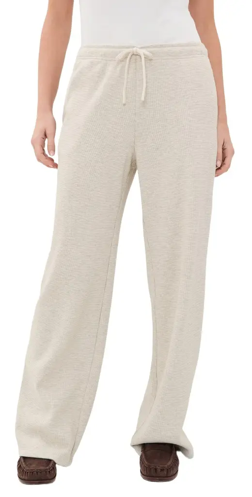 perfectwhitetee Zadie Waffle Sweatpants