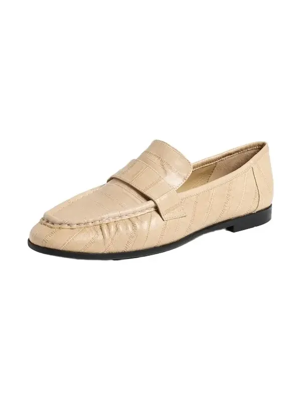 Black Suede Studio Arrow Loafers