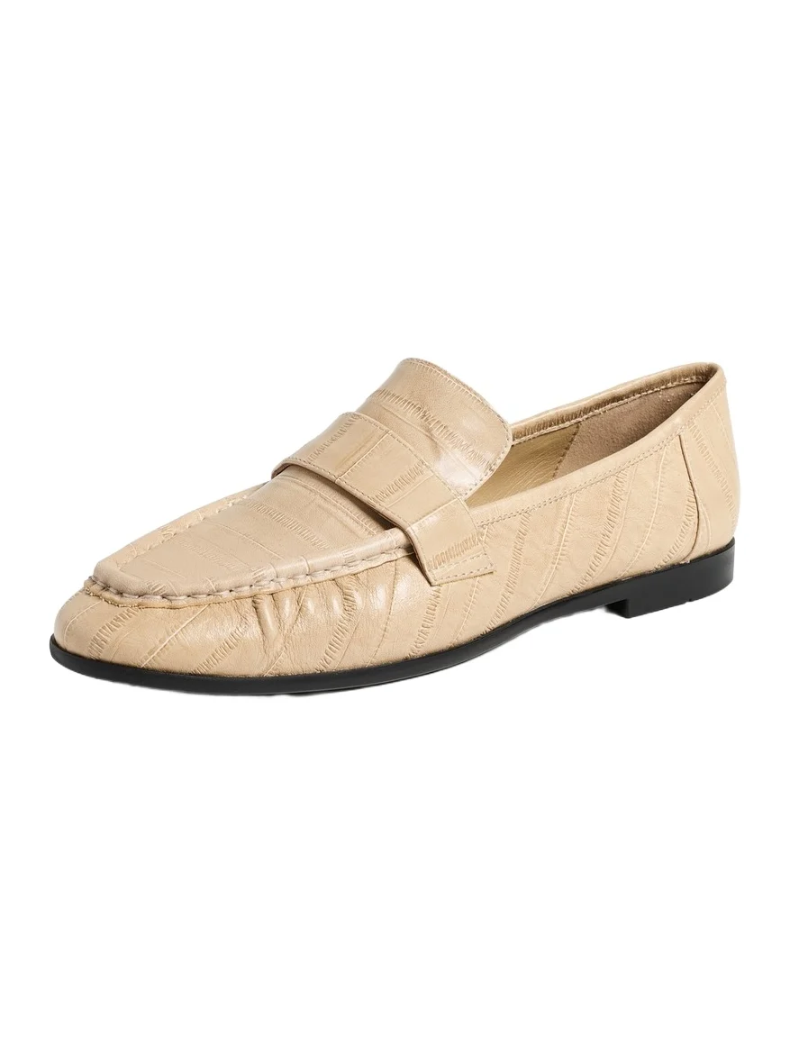 Black Suede Studio Arrow Loafers
