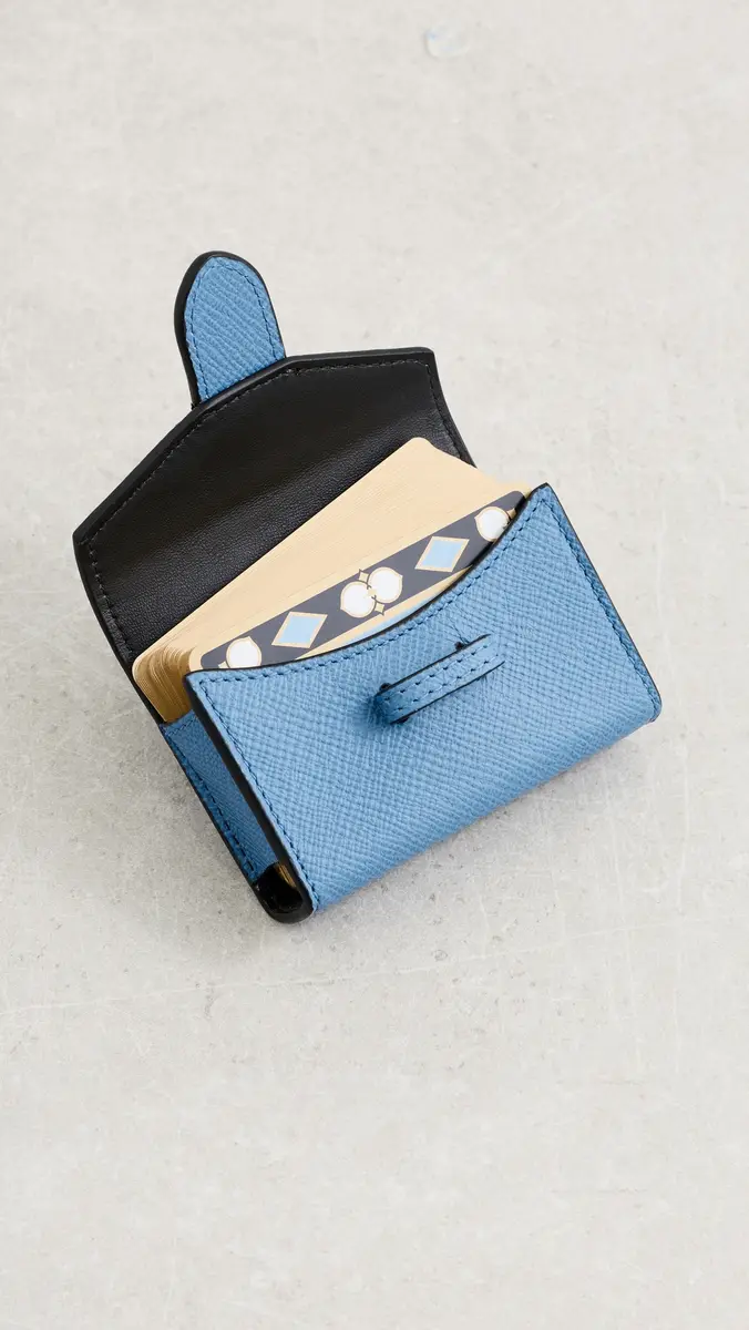 Smythson Playing Cards and Case Nile Blue | Thumbnail 3 Smythson Playing Cards and Case Nile Blue | Thumbnail 3