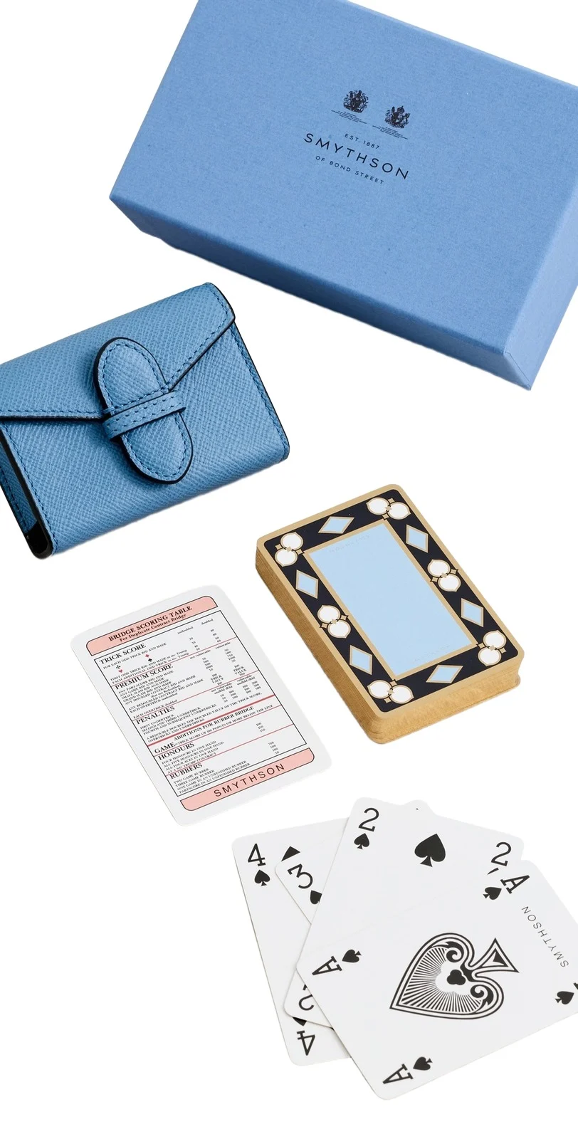 Playing Cards and Case Nile Blue