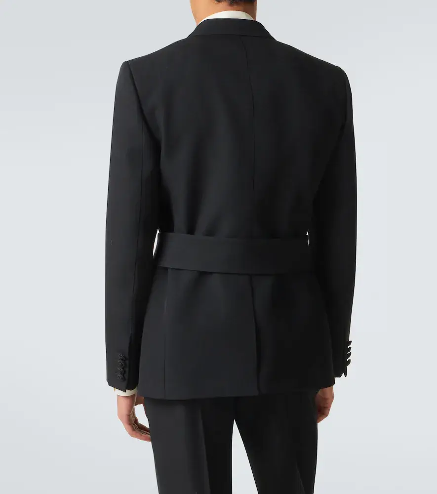 Valentino Garavani Belted virgin wool suit jacket | Thumbnail 2 Valentino Garavani Belted virgin wool suit jacket | Thumbnail 2